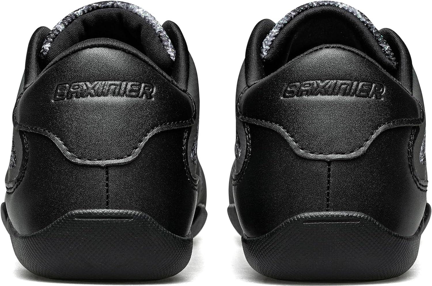 imageBAXINIER Girls Cheer Shoes White Cheerleading Dance Sneakers Kids Athletic Training Tennis Youth Competition ShoesBlack 855