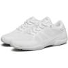 BAXINIER Girls Cheer Shoes White Cheerleading Dance Sneakers Kids Athletic Training Tennis Youth Competition Shoes(White 855)