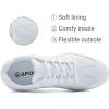 BAXINIER Girls Cheerleading Shoes Women White Cheer Shoes Youth Cheer Competition Sneakers Athletic Training Dance Tennis Shoes(White 2105-girls)