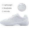 BAXINIER Girls Cheerleading Shoes Women White Cheer Shoes Youth Cheer Competition Sneakers Athletic Training Dance Tennis Shoes(White 2105-girls)