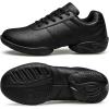 BAXINIER Girls White Cheerleading Dance Shoes Athletic Training Tennis Breathable Youth Competition Cheer Sneakers(Black 610)