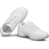 BAXINIER Girls White Cheerleading Dance Shoes Athletic Training Tennis Breathable Youth Competition Cheer Sneakers(White 610)