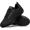 BAXINIER Girls White Cheerleading Shoes Breathable Youth Cheer Competition Sneakers Athletic Training Dance Tennis Walking Shoes(Black 851-women)