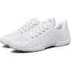 BAXINIER Girls White Cheerleading Shoes Youth Competition Cheer Sneakers Lightweight Athletic Training Dance Tennis Walking Shoes(White 214)