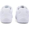 BAXINIER Youth Girls White Cheerleading Dancing Shoes Athletic Training Tennis Walking Breathable Competition Cheer Sneakers(White 002)